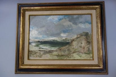 JÉROME (1946)
La falaise.

Huile sur toile.

Signée...