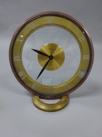 JAEGER LE COULTRE
Pendule de bureau circulaire...
