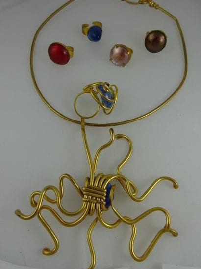 Jeanine NATHAN (née en 1924)
Demi parure...
