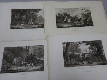 D'après VOINET
Lot de 23 gravures sur le...