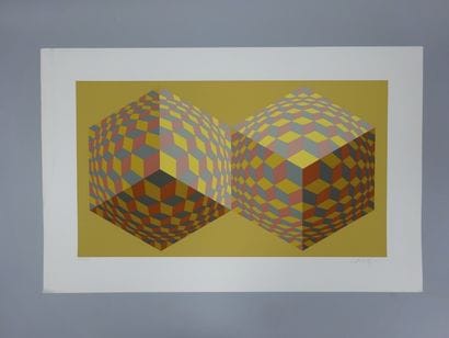 Victor VASARELY (1906-1997)
Composition géométrique...