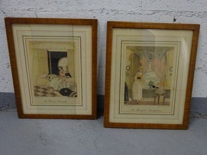 D'après Ch. MARTIN
Ensemble de deux lithographies.

Le...