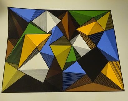 Serge COURTE (XX-XXI) 
Composition géométrique.

Sérigraphie.

Signée...