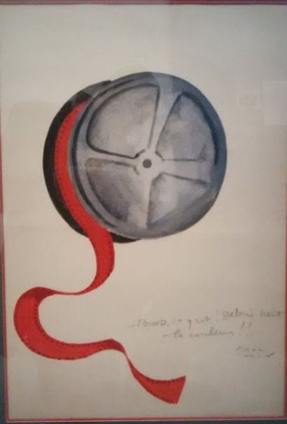 Paul COLIN (1892-1985)
Rouleau de pellicule.

Gouache...