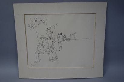 Jean JANSEM (1920 - 2013)
Personnages assis...