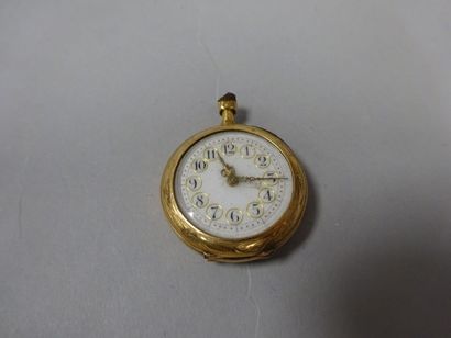 Montre de col en or jaune (750), le couvercle...