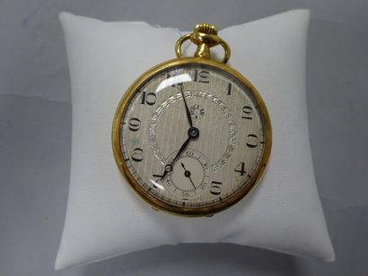Montre de poche en or jaune (750), cadran...