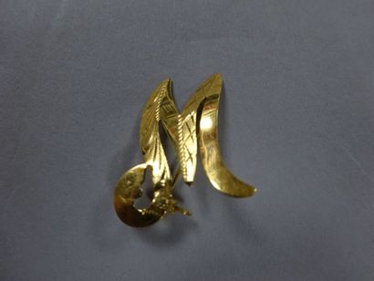 Broche en or jaune (750) en forme de 