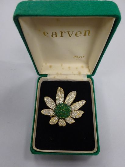 CARVEN
Broche en métal doré fantaisie en...
