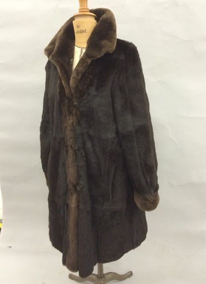 Manteau réversible 3/4 de dame en mouton...