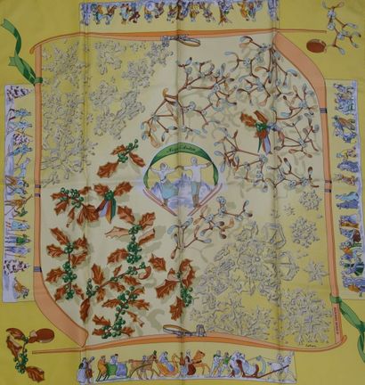 HERMES Paris
Carré en twill de soie imprimé,...