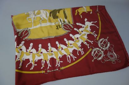 HERMES Paris
Carré en twill de soie imprimé,...
