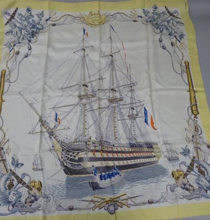 HERMES Paris
Carré en twill de soie imprimé,...