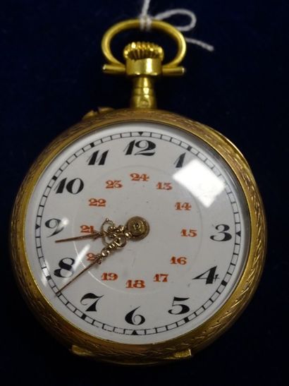 Montre de col deux ors (750). 

Le cadran...