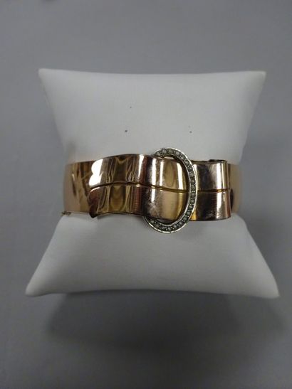 Bracelet jonc ouvrant, en vermeil (925),...