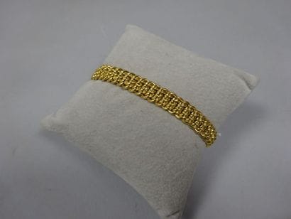 Bracelet gourmette à maille américaine en...