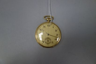Montre de gousset en or jaune (750),

Le...