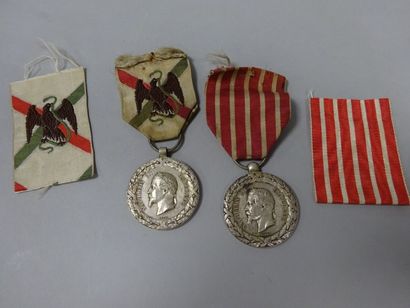 Deux décorations de campagnes militaires...