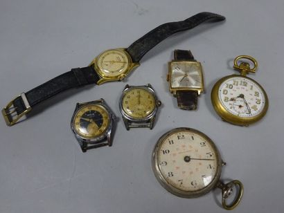 Lot de montres de gousset, boîtiers de montres...