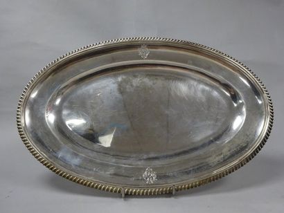 BOYER CALLOT
Plat ovale en argent (925) à...