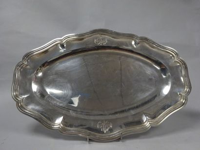 BOYER CALLOT
Plat ovale en argent (925) à...