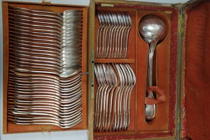 Ménagère recomposée en argent (925) modèle...