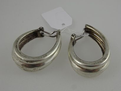 HERMES
Paire de clips d'oreille de type créole...
