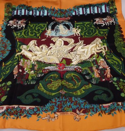 HERMES Paris
Carré en twill de soie.

