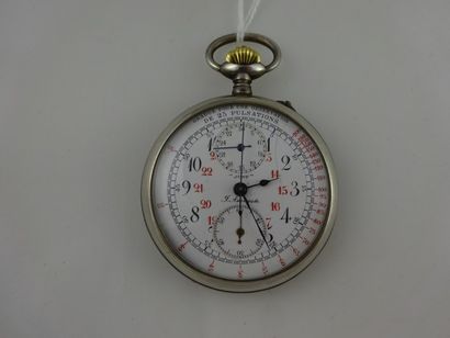 F. AURISCOTE 
Montre Chronographe en argent...