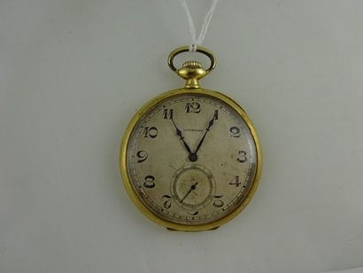 LONGINES 
Montre de gousset en or jaune (750)....