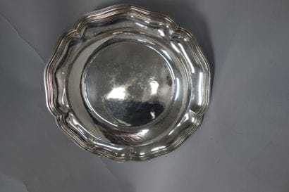 Plat creux en argent (925) de forme circulaire...