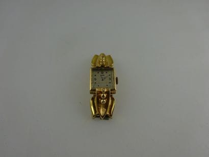 Montre de dame en or jaune (750). Boîtier...