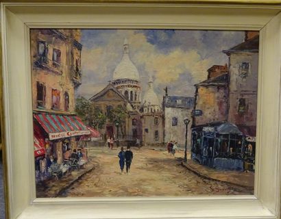 Georges GUERM (XXème siècle)


Vue de Montmartre.

Huile...