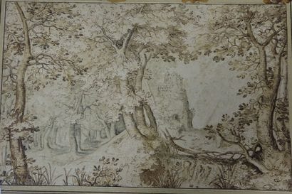 Ecole du Nord du XVIIème siècle
Paysage de...