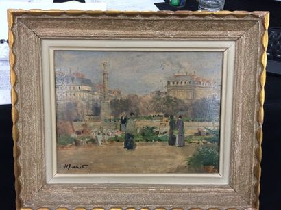 Ecole de la fin du XIXème siècle.

Jardin...