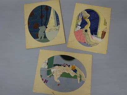 Ettore Tito (1859-1941)
Suite de trois lithographies...