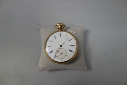Montre de gousset en or jaune (750). 

Cache...