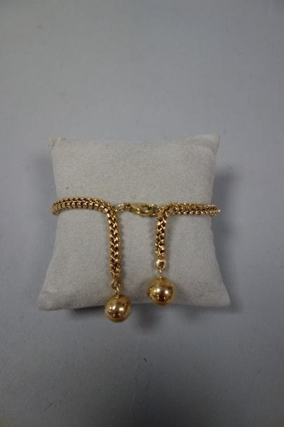 Bracelet souple en or jaune (750) chaque...