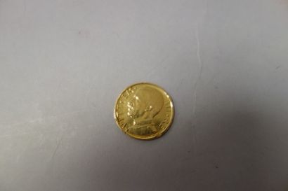 ITALIE

Une pièce de 50 lire en or, 1932....