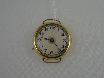 Boitier de montre en or jaune (750) de forme...