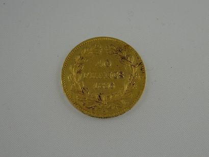 FRANCE

Une pièce de 40 francs en or jaune,...