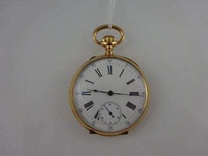 Montre de gousset en or jaune (750). 

Cache...