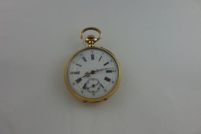 Montre de gousset en or jaune (750) 

Cache...