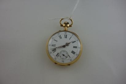 Montre de gousset en or jaune (750). 

Cache...