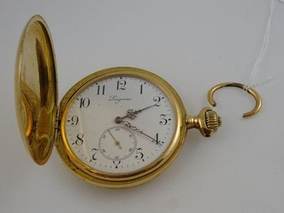 LONGINES 
Montre de gousset savonette en...