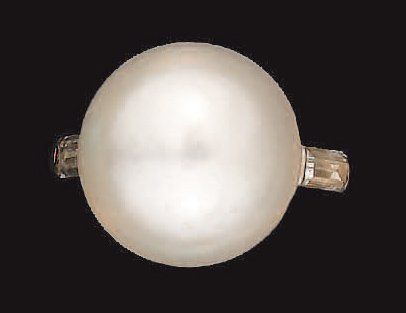 Elégante bague de petit doigt en platine,...