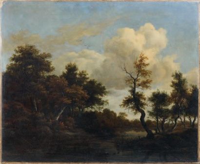 Ecole de Jacob van RUYSDAEL (1628-1682)
Paysage...