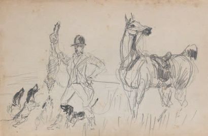 Comte Henri de TOULOUSE-LAUTREC (1864-1901)
Chasse...