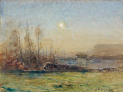 François-Auguste RAVIER (1814-1895)
Paysage...