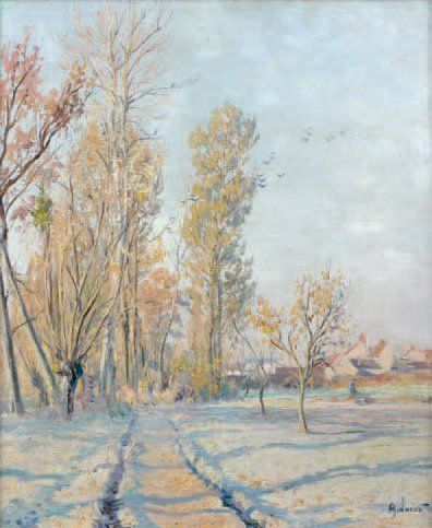 Alexandre JACOB (1876-1972)
Paysage d'hiver....